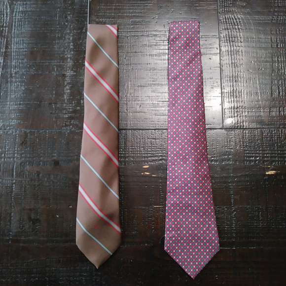 Lot of 2 Vintage Christian Dior Neck Ties E2 - Picture 1 of 2